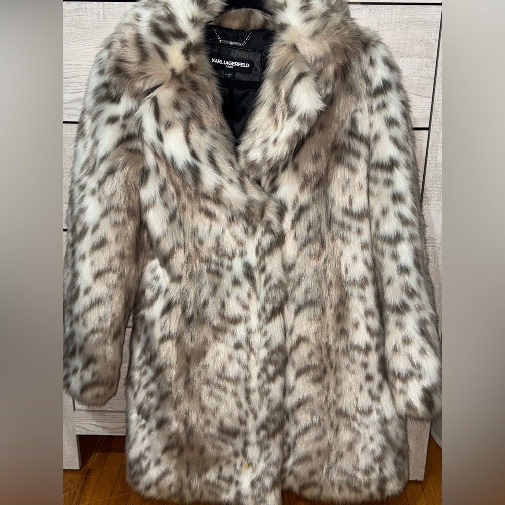 Faux fur coat